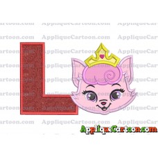 Dreamy Whisker Haven Applique Embroidery Design With Alphabet L