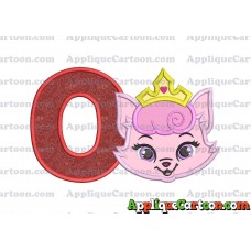 Dreamy Whisker Haven Applique Embroidery Design With Alphabet O