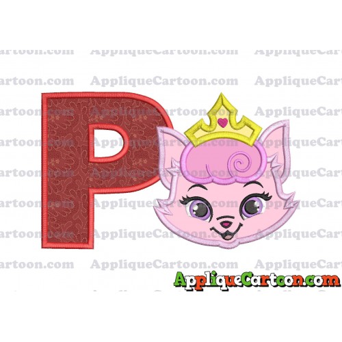 Dreamy Whisker Haven Applique Embroidery Design With Alphabet P