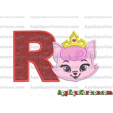 Dreamy Whisker Haven Applique Embroidery Design With Alphabet R