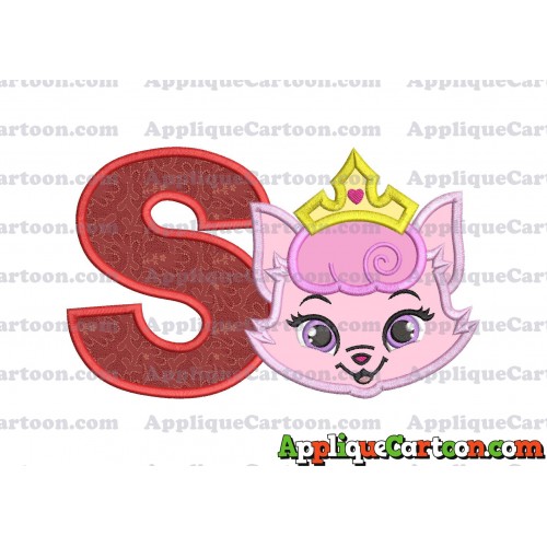 Dreamy Whisker Haven Applique Embroidery Design With Alphabet S