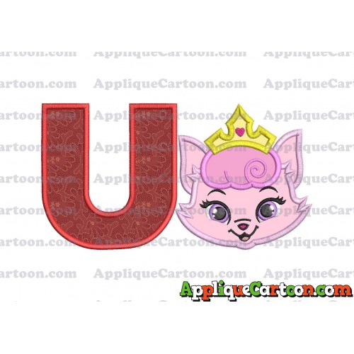 Dreamy Whisker Haven Applique Embroidery Design With Alphabet U