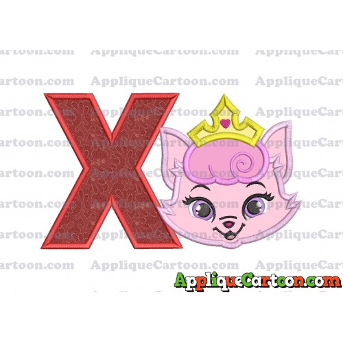 Dreamy Whisker Haven Applique Embroidery Design With Alphabet X