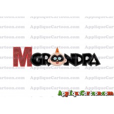 Grandpa Jack Jack Parr The Incredibles Applique Embroidery Design1 With Alphabet M