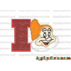 Happy Snow White Applique Design With Alphabet I