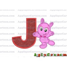 Happy Uniqua Backyardigans Applique Design With Alphabet J