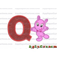 Happy Uniqua Backyardigans Applique Design With Alphabet Q