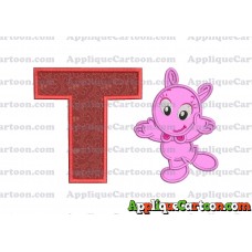 Happy Uniqua Backyardigans Applique Design With Alphabet T