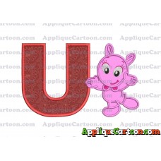 Happy Uniqua Backyardigans Applique Design With Alphabet U