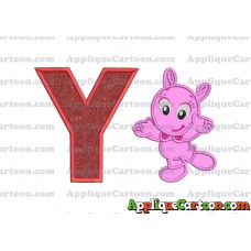 Happy Uniqua Backyardigans Applique Design With Alphabet Y