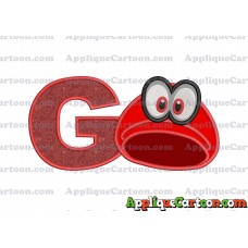 Hat Super Mario Odyssey Applique 03 Embroidery Design With Alphabet G
