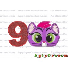 Hissy Puppy Dog Pals Applique Embroidery Design Birthday Number 9