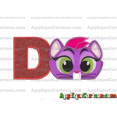 Hissy Puppy Dog Pals Applique Embroidery Design With Alphabet D