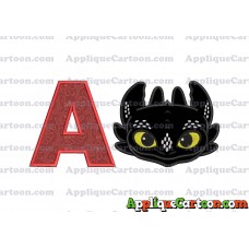How to Draw Your Dragon Applique Embroidery Design With Alphabet A