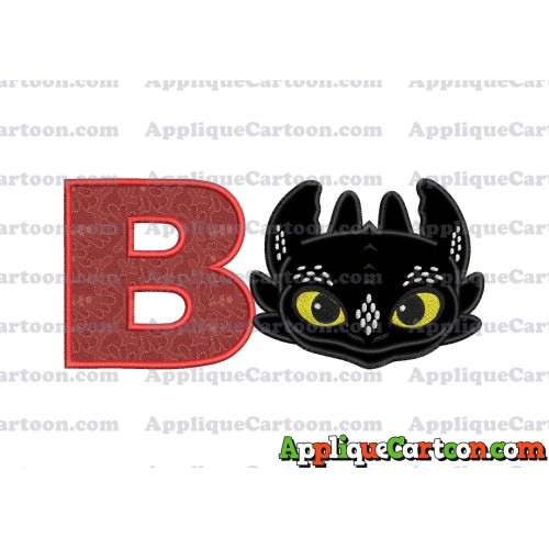 How to Draw Your Dragon Applique Embroidery Design With Alphabet B