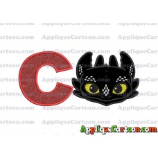 How to Draw Your Dragon Applique Embroidery Design With Alphabet C
