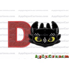 How to Draw Your Dragon Applique Embroidery Design With Alphabet D