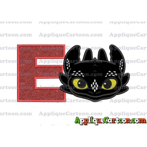 How to Draw Your Dragon Applique Embroidery Design With Alphabet E