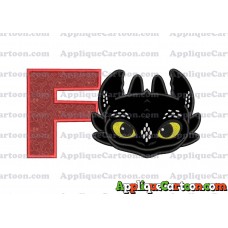 How to Draw Your Dragon Applique Embroidery Design With Alphabet F