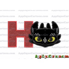 How to Draw Your Dragon Applique Embroidery Design With Alphabet H