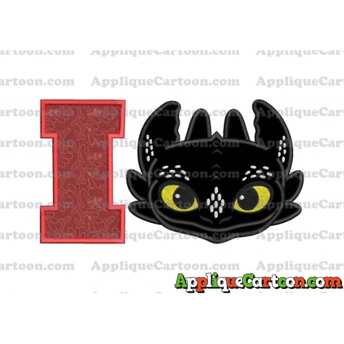 How to Draw Your Dragon Applique Embroidery Design With Alphabet I