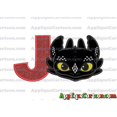 How to Draw Your Dragon Applique Embroidery Design With Alphabet J