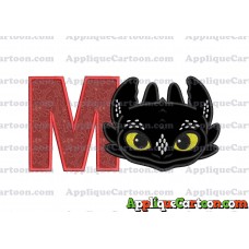 How to Draw Your Dragon Applique Embroidery Design With Alphabet M