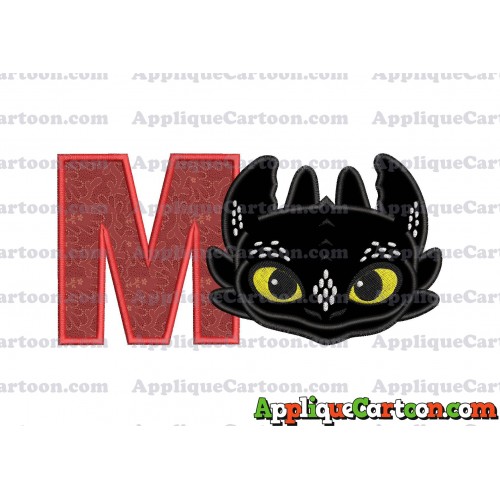 How to Draw Your Dragon Applique Embroidery Design With Alphabet M
