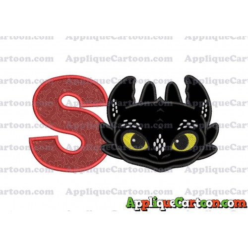 How to Draw Your Dragon Applique Embroidery Design With Alphabet S