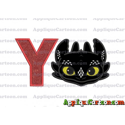 How to Draw Your Dragon Applique Embroidery Design With Alphabet Y