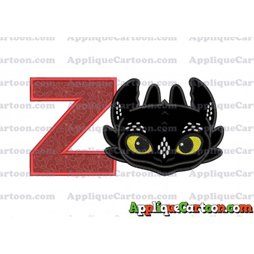 How to Draw Your Dragon Applique Embroidery Design With Alphabet Z