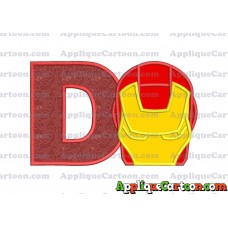 Ironman Applique Embroidery Design With Alphabet D