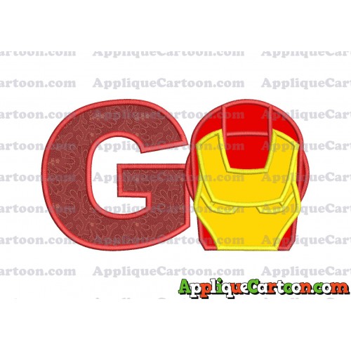 Ironman Applique Embroidery Design With Alphabet G