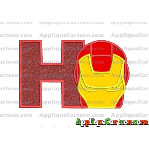 Ironman Applique Embroidery Design With Alphabet H