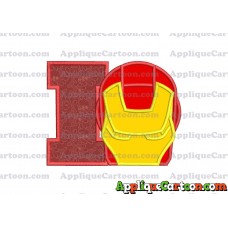 Ironman Applique Embroidery Design With Alphabet I