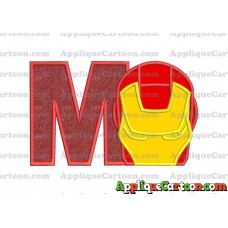 Ironman Applique Embroidery Design With Alphabet M