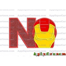 Ironman Applique Embroidery Design With Alphabet N