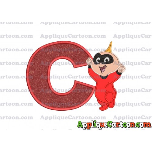 Jack Jack Parr The Incredibles Applique 02 Embroidery Design With Alphabet C