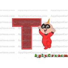 Jack Jack Parr The Incredibles Applique 02 Embroidery Design With Alphabet T