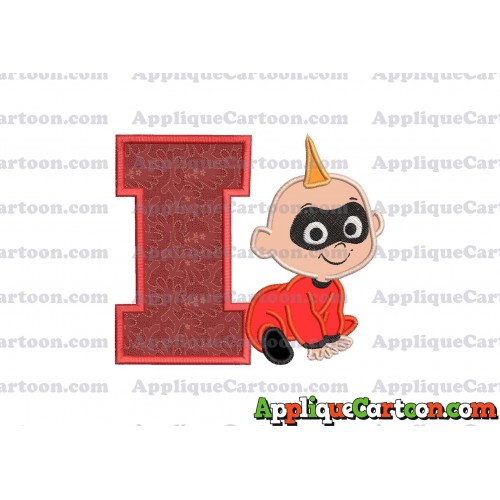 Jack Jack Parr The Incredibles Applique 03 Embroidery Design With Alphabet I