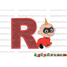 Jack Jack Parr The Incredibles Applique 03 Embroidery Design With Alphabet R