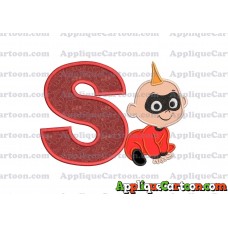 Jack Jack Parr The Incredibles Applique 03 Embroidery Design With Alphabet S