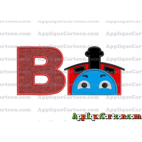James the Train Applique Embroidery Design With Alphabet B