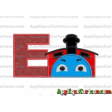 James the Train Applique Embroidery Design With Alphabet E