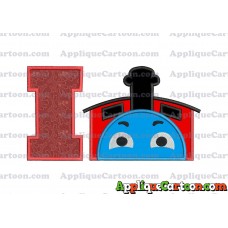 James the Train Applique Embroidery Design With Alphabet I