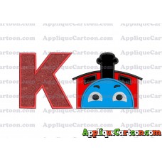James the Train Applique Embroidery Design With Alphabet K