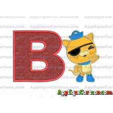 Kwazii Kitten Octonauts Applique Embroidery Design With Alphabet B