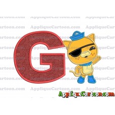 Kwazii Kitten Octonauts Applique Embroidery Design With Alphabet G