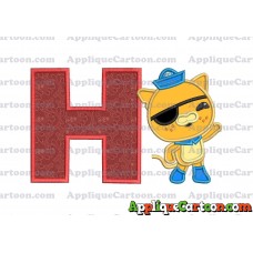 Kwazii Kitten Octonauts Applique Embroidery Design With Alphabet H