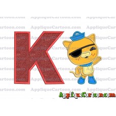 Kwazii Kitten Octonauts Applique Embroidery Design With Alphabet K